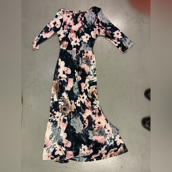 Long Floral Dress Womens Large - Picture 3 of 3
